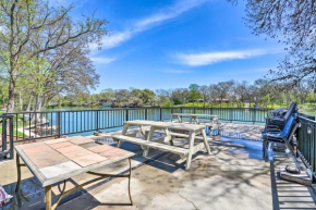 Waterfront Guadalupe River Lodge Home with Dock!